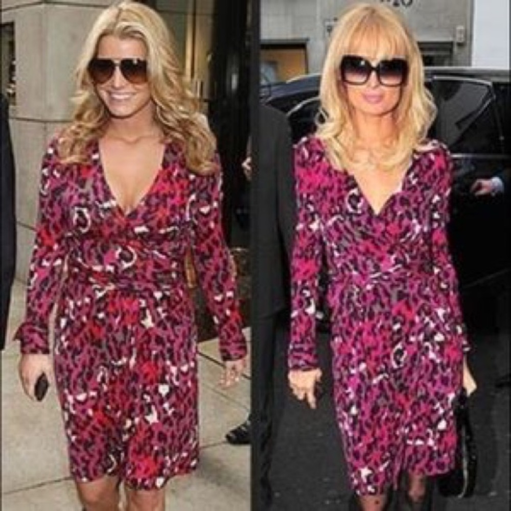 New Diane Von Fursetenberg DVF Judy Leopard Dress